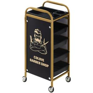 Professional <b>Salon</b> <b>Furniture</b> Low Price Wholesale Retail Multilayer Trolley Color Customized Thickened Design With Hair Dryer - Product Image 1