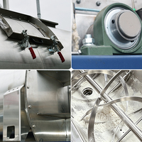 Mélangeur à ruban en forme de goutte d'eau pour produits chimiques de traitement de l'eau, mélange horizontal, certification CE, prix d'usine
