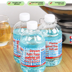 Huile minérale écologique Deyanhaohuo 500g en bouteille bleue pour chaudière et cuisinière domestiques, de restaurant et de camping en extérieur - Product Image 2