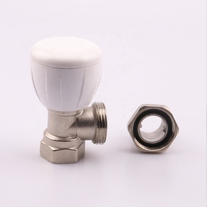 Vanne de <span class=keywords><strong>radiateur</strong></span> de chauffage d'<span class=keywords><strong>eau</strong></span> thermostatique, vanne de <span class=keywords><strong>radiateur</strong></span> manuelle en laiton de type angle pour la régulation de la température - Product Image 3