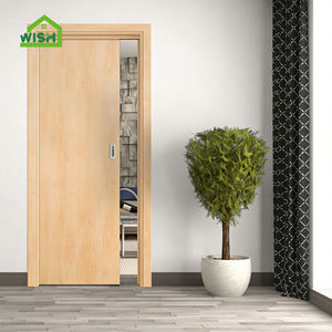 Wish Simple Design Porte coulissante invisible en bois cachée pour chambre à coucher - Product Image 3