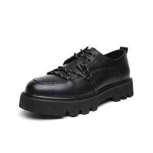 Chaussures pour hommes de haute qualité, élégantes, en cuir véritable, respirantes, légères, avec empeigne en maille, rétro, à semelle plate, pour mariage, affaires, formelles - Product Image 1