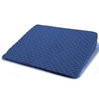 8568 Soft Breathable Washable Cover Navy Blue Memory Foam Kids Wedge Pillow Support Body for Reading Gaming Watching <strong>TV</strong>