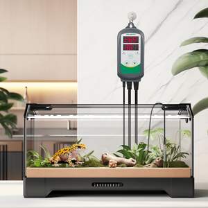 डिजिटल तापमान नियंत्रक 2-चरण आउटलेट थर्मोस्टेट हीटिंग कूलिंग मोड कारबॉय फेमेंटर ग्रीनहाउस टेरियम प्लास्टिक ip43 - Product Image 4