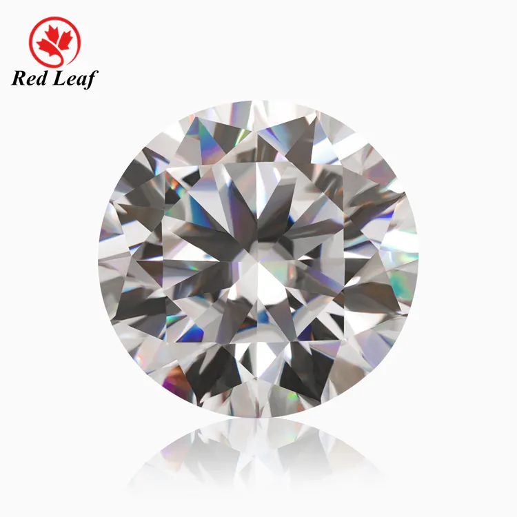 Redleaf Moissanite הגר"א מוסמך לכל קרט DEF VVS אבן מחיר בחיתוך עגול מבריק loose moissanite