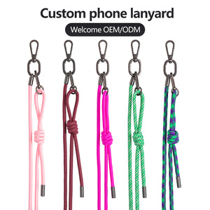 <strong>Custom</strong> logo Label 6mm Durable Phone <strong>Strap</strong> Anti Theft Adjustable Knot Outdoor Crossbody <strong>Mobile</strong> Phone Lanyard - Product Image 5