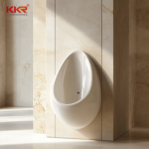 Urinario inteligente montado en la pared con tecnología de sensor de ahorro de agua Baño comercial Descarga de plástico de cerámica para baños comerciales - Product Image 1