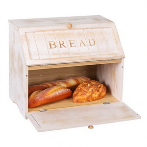 Boîte à pain en métal HUAQING, en fer galvanisé avec revêtement en poudre lisse - Design vintage, portable, isolée, hermétique, pour le camping - Product Image 4