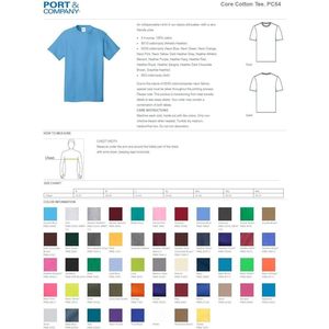 Unisex PC54 Custom Cotton Short Sleeve <b>Tshirts</b> Ink Stitch Multicolors 100% Silk Screen Printing Design Your Own Inkscape Vector - Product Image 1