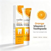 Dentifrice Bio Sans Fluor à l'Orange pour Enfants de 2 à 12 Ans – Blanchissant et Protection Douce de l'Émail pour l'Hygiène Buccale des Enfants
