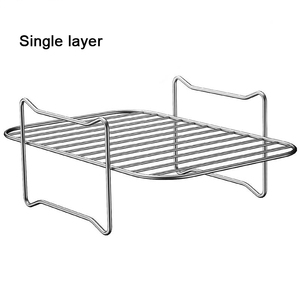 Grille de friteuse à air pour Ninj Double friteuse avec bâtonnets de barbecue pour friteuses à air à double panier pour four à micro-ondes - Product Image 6