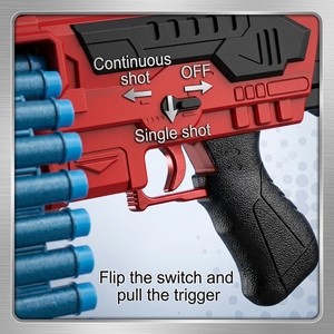 JAYHOL <span class=keywords><strong>Pistolet</strong></span> <span class=keywords><strong>à</strong></span> balles souples électrique automatique, mitrailleuse jouet <span class=keywords><strong>à</strong></span> alimentation par ceinture avec trépied réglable, fléchettes en mousse EVA pour jeu de tir en extérieur - Product Image 3