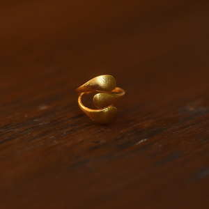 Bague de mode moderne en acier inoxydable 316L avec placage or PVD, design durable et résistant, unisexe - Product Image 3