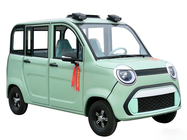 BAIMA Electric Quadricycle Closed Cabin Mini Electric Car for Daily Commute Air Conditioner 4-Person 100km Range EEC Certified