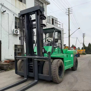 Chariot élévateur diesel Mitsubishi FD160 de 16 tonnes avec mât à deux étages, moteur japonais d'occasion - Product Image 1