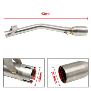 Système d'échappement de <span class=keywords><strong>moto</strong></span> en acier inoxydable <span class=keywords><strong>Tube</strong></span> de liaison intermédiaire <span class=keywords><strong>pour</strong></span> Dual Sport TX125 11-12 SM 11-16 - Product Image 4