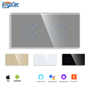 Interruptores Táctiles de 8 Canales Compatibles con la Aplicación Tuya Alexa y Control por Voz Zigbee de Bingoelec OEM ODM - Product Image 1