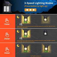 Lampe Murale LED Solaire Rétro avec Détecteur de Mouvement, Portée 8M, Éclairage Extérieur de Jardin, Direct Fabricant