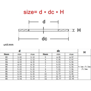 1200 Cái M3 M4 M5 M6 M8 DIN988 304 Thép Không Gỉ Đồng Bằng Gasket Assortment Kit Set Siêu Mỏng Phẳng Máy Giặt Điều Chỉnh Siêu Mỏng <span class=keywords><strong>Shim</strong></span> - Product Image 6