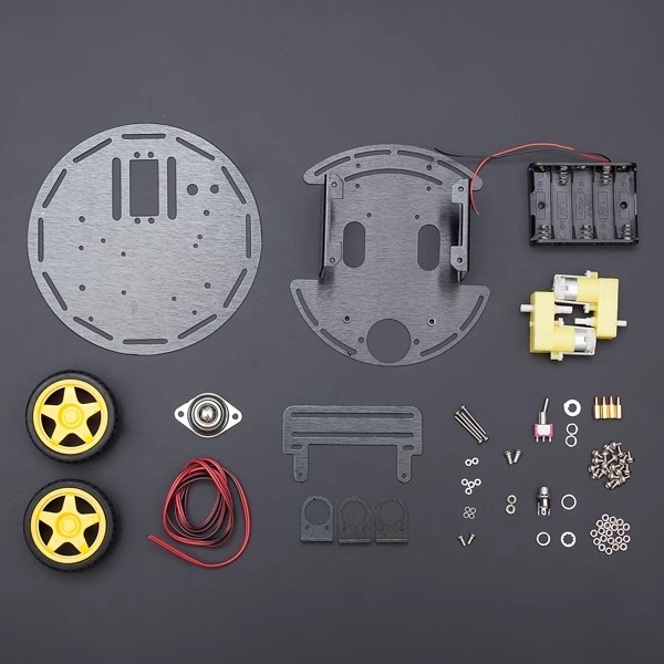 DFRobot 3PA aluminum alloy three wheeled robot car kit with battery box suitable for Ardui-no