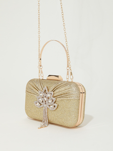 Bolso de Mano de Noche para Mujer, Diseño Nuevo, Patrón Cuadrado, Moda para Novia, Boda, Alta Calidad, Elegante, Vintage, Marca de Lujo 5A - Product Image 5