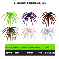 Appât en forme d'ormeau de mer 13cm 18g, appât souple Luya en TPE, imitation d'ormeau de mer, appât souple en forme d'insecte flottant pour la pêche