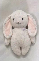 Peluche Lapin Amigurumi Tricoté Super Doux pour Bébé, Jouet Animal en Crochet Fait Main, en Tissu et Coton PP, Vente en Gros