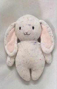 Toptan Süper Yumuşak Örme Sevimli Bebek Yorganı Oyuncak Tavşan Tığ İşi Hayvan Oyuncakları El Yapımı Amigurumi Tavşan Peluş Kumaş PP Pamuk - Product Image 5