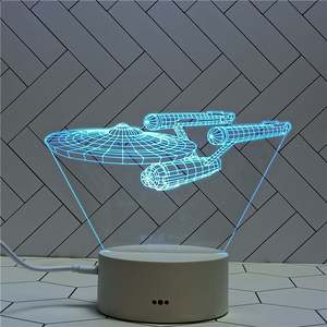 Lámpara Nocturna Acrílica 3D Recargable de 7 Colores con Temática de Osito de Peluche/Corazón/Animal, para Regalo Promocional de Cumpleaños o Negocios - Product Image 4