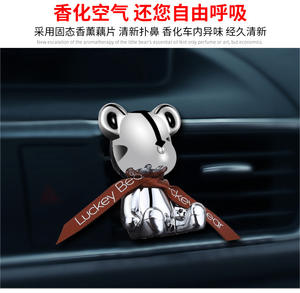 ที่หนีบช่องแอร์รถยนต์รูป<span class=keywords><strong>หมี</strong></span>น่ารัก ดีไซน์หรูหรา ผลิตจากพลาสติก พร้อมเซ็นเซอร์สั่นสะเทือน บรรจุภัณฑ์รักษ์โลก - Product Image 6