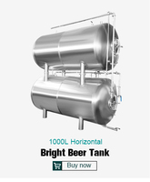 Fermenteur conique à double enveloppe en acier inoxydable SUS304 personnalisé de 4000L et 8000L pour la bière (Unitank)
