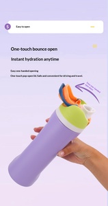 Borraccia Sportiva Isolata Sottovuoto in Acciaio Inox Rosa Acceso da 32oz con Doppio Beccuccio per Palestra e Fitness - Product Image 4