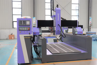 Haute axe Z 9kw broche rotative 180 degrés grand routeur CNC 4 axes pour la gravure de coupe de moule en mousse EPS