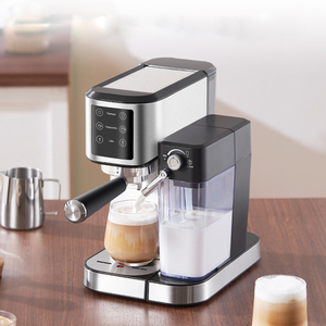 2024 Offre Spéciale 20Bar petite Machine à café expresso en acier inoxydable Semi automatique professionnel Commercial maison hôtel réservoir de lait - Product Image 2