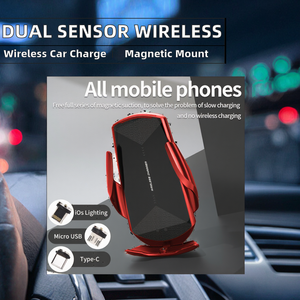 High Quality Dual Sensing <b>Wireless</b> Charger for Car Dashboard Model Q2 for Compatible Air Vent Mount ABS+<b>PC</b>+Vacuum Plating - Product Image 2