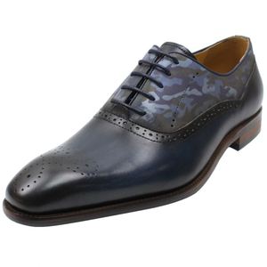 Chaussures habillées décontractées en cuir italien lisse à lacets pour hommes, design personnalisé, anti-odeur, collection automne - Product Image 1