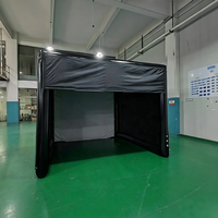 Tente de simulation de golf gonflable de haute qualité, portable, pour intérieur et extérieur, avec écran de projection