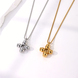 Hot Selling Ladies Monaco <b>Cross</b> Stainless Steel Necklace Roccia Pendant Necklaces Wholesale - Product Image 3