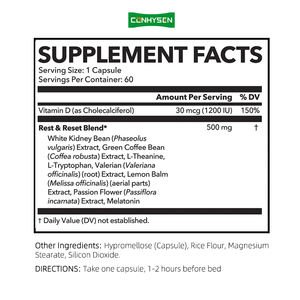 תתווית פריאלית של נשים בשעות הלילה של שומן צורב קפסולות חילוף החומרים המאיץ שינה עמוקה תמיכה הרפיה לירידה במשקל - Product Image 2