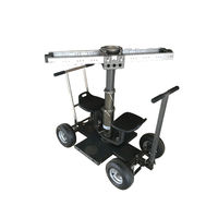 QFYS-équipement de cinéma et de télévision, chariot de caméra à quatre roues vidéo, chariot de caméra de piste à 8 roues