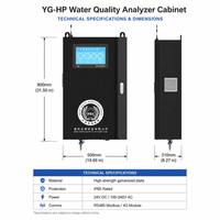 Analyseur de qualité de l'eau 7 en 1 pour l'eau potable avec mesure du pH, TDS, ORP, EC, DO, Cl et de la turbidité