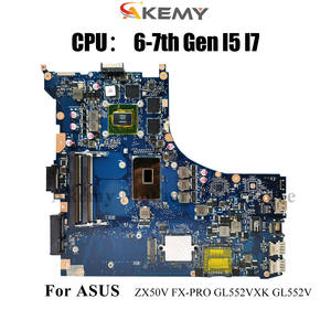 มาเธอร์บอร์ดแล็ปท็อป GL552VL สำหรับ <span class=keywords><strong>ASUS</strong></span> ROG GL552V ZX50V <span class=keywords><strong>FX</strong></span>-PRO GL552VXK GL552VX เมนบอร์ดโน้ตบุ๊คที่มี I7 I5 CPU 100% การทดสอบโอเค STK - Product Image 2