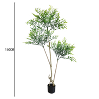 Arbre artificiel en plastique Nandina Domestica, bonsaï, fausse verdure, plante décorative écologique et durable pour la décoration intérieure