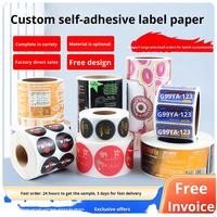 Étiquettes adhésives transparentes en PVC anti-contrefaçon personnalisées, imperméables, en rouleau, marques déposées, codes-barres imprimables