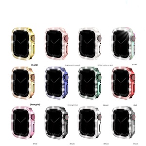 Nieuwe Dubbele Rij Anti-Gluren Beschermhoes Pvc Horloge Case Iwatch 9/8 Pc + Gehard Film Ademend Charme Design 12 Kleuren - Product Image 3