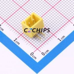 A254E1W1-2H2P12 Wire-to-Board Pin Header Bent Lead Through Hole,P=2.5mm Connector 1x2P 2.5mm Right Angle Insert XHB - Product Image 1