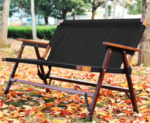 Good Quality Outdoor Leisure Garden Foldable Loveseat <strong>Bench</strong> <strong>Camping</strong> 2 Person Twin Size Folding <strong>Bench</strong> - Product Image 2