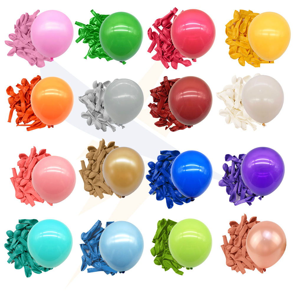 Customized Size Kids Toy Solid Color Print Balloons Personalized Custom Printed Logo Decorative Advertising Latex Balloons