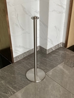 Barrières de sécurité en acier inoxydable argenté avec logo personnalisable 280*H900mm Modèle TK-LG-I pour exposition