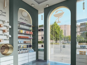 Bespoke Pharmacy Interior Design Service Modern Medical Store Shopfitting and Medicine Product Display Shelf - Product Image 6